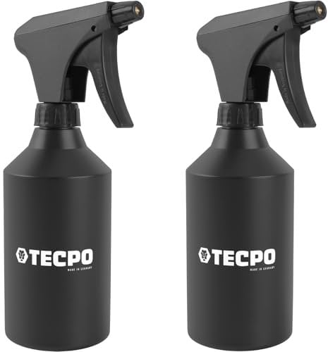 TECPO 2X Handsprüher, 500ml Sprühflasche aus HDPE Handpumpe für Bremsenreiniger