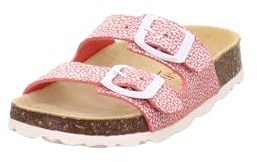Superfit Mädchen Fussbettpantoffel 1-800111 Hausschuhe, Pink Weiß 5530, 39 EU