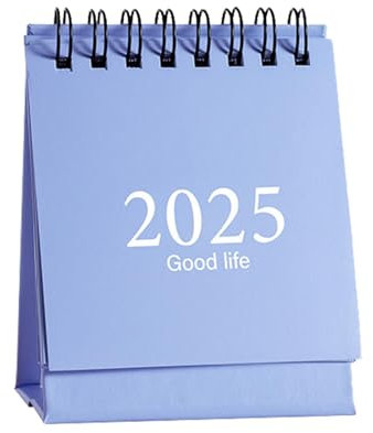 Acunny -Standkalender, Tischkalender 2025 | 360-Grad-Seitenwechsel, Tischkalender, umblätterbar | 2025 Flip-Kalender für das Klassenzimmer, tragbar, Tischkalender zum Stehen