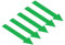 PATIKIL Autocollant Flèche 5 Pouces, 4 Feuilles Panneau Directionnel en PVC Adhésif Amovible pour Marquage de Sols Muraux, Vert