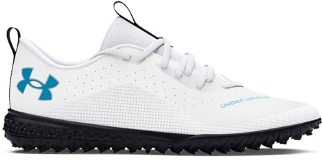 Under Armour Kids Shadow 2 Junior Turf Football Shoes Astro White/Black 3.5