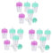 CRILSTYLEO 21 Stk Milchteeflasche Lippenglasur Tube Lipgloss-tuben Eiscreme Container Lippentönung Lipgloss-tuben Mit Zauberstab Balsam Glossen Liner Lipgloss-kit Lippenöl Tkb Bausatz Plastik