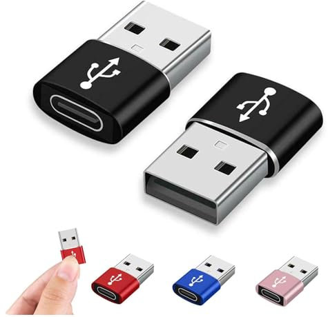 PLGEBR 1 adaptador tipo C a hembra tipo C para iOS, convertidor de carga rápida para iPhone, adaptador C USB