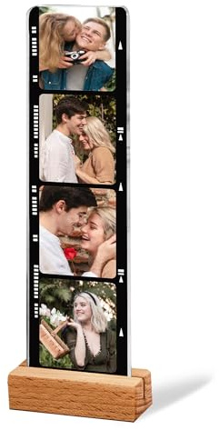 Personalised Photo Gifts Picture Frame Plaque Sign Custom Film Wedding Anniversary Christmas Valentines Gifts for Him Her Women Men (Design 2)