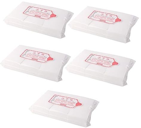 FRCOLOR 3000pcs Hard Nail-washed Cotton Nail Cleaning Pads Disposable Nail Polish Remover Pads White Use As Travel Home about Bag