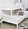 Ariyah Collections Triple Bunk Beds For Kids, 3ft Single Bed Botton & 4.6ft Double Bed Upper Bunk Wooden Bed Frame Bunk Beds For Adults & Toddler (White)