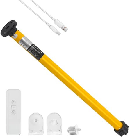 Matter Smart Blinds Motor for 38mm Tubes - Works with Google Home& Alexa - App & Remote Control, No Hub Required - DIY Installation, Quiet Operation