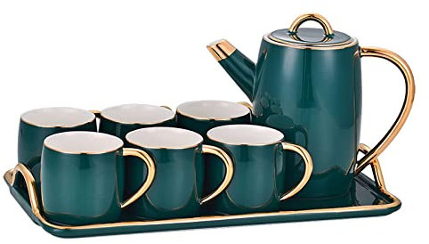 European Afternoon Tea Set Cold Kettle Coffee Mug Set for Simple Hotel Home
