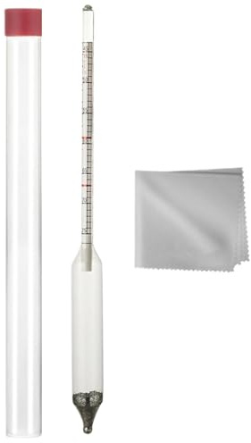Ahornsirup-Hydrometer | Baume & Scale Zuckerdichtemessgerät | Präzisions-Glas-Hydrometer für gekochten Saft | ideal für die Herstellung von Sirup, Bäckereien und kulinarischen Enthusiasten | leicht