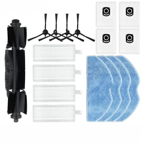 PNESHGTT Compatible con Rowenta X-plorer Serie 75S RR8577WH, 75S+ RG8597W / RR8587WH Accesorios Cepillo Filtro HEPA Mopa Paño Bolsa for el Polvo(Set G)