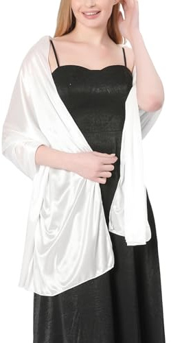 Atxnn Damen Schal Seide Satin Stola Elegante Halstuch Weicher Schultertuch