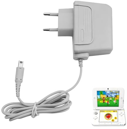 Chargeur Universel pour 3DS, Adaptateur de Charge 100-240V avec Câble de 1,1 m Compatibilité pour New 3DS, 3DS XL, 2DS, DSi et DSi XL,Portable et Sécurisé