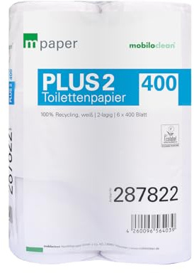 CleanClub Toilettenpapier – 2-lagig, weiß – 30 Rollen x 400 Blatt – extra weiches WC-Papier für Zuhause & Büro