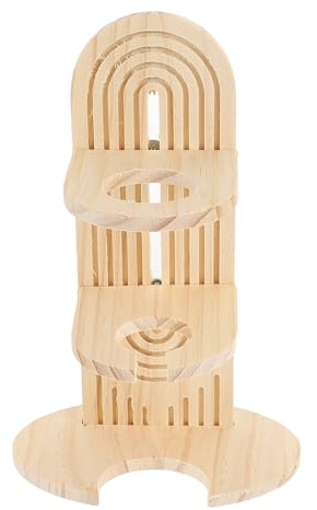 Toddmomy Hamster Wasserflaschenhalter Geruchsneutral Leichter Holzständer für Komfortable Trinkhaltung Stabile Hamsterkesselhalterung für Haustierbedarf