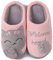 ChayChax Carino Cartone Animato Pantofole da Casa Bambini Uomo Donna Inverno Peluche Ciabatte Interne Comode Caldo Scarpe di Cotone Invernale, Rosa Grigio, 27/28 EU=Produttore 30/31(210)