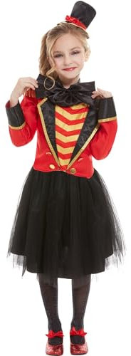 SMIFFYS Costume da presentatore, Rosso, con giacca, camicia finta, abito e bandana Halloween