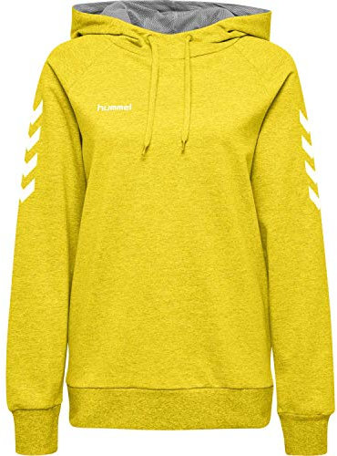Hummel HmlGO Cotton Hoodie Woman, Sports Yellow, 2XL