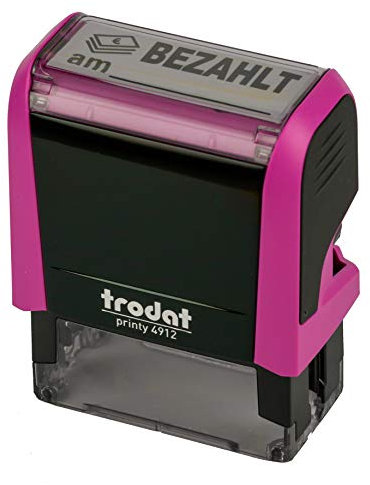 Trodat Printy 4912 fuchsia BEZAHLT AM SCHWARZ
