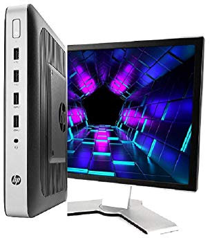 HP Bundle Postazione Completa, Mini Pc Desktop Intel i5-6th 4 Core, Ram 16Gb, SSD 256Gb, WiFi, Monitor 23.8 FHD, Win 11 e Libre Office (Ricondizionato)
