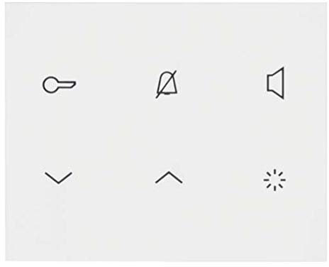 Elcom Innenstation-Audio 2D REA121Y polarws glänz. Touch Innenstation für Türkommunikation 3599430010729