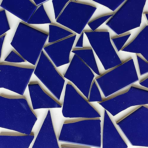 Fliesenbruch frostfest verschiedene Mixe Mosaik Bruchfliesen (1.0, dunkel blau K555)
