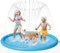 pecute Sprinkler Pad for Dogs & Kids-170cm, Thickened Dog Splash Mat Durable Children Water Play Toy Anti Slip, Inflatable Swimming Bathing Pool for Summer Outdoor Garden (Dia 67in)