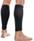NV Compression 365 Wadenschützer/-bandagen (Paar) 20–30 mmHg – für Sporterholung, Schienbeinkantensyndrom, Medizin, Arbeit, Flug – Laufen, Radfahren, Fitnessstudio, Schwarz / Stahlfarben, XL