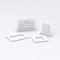 Double/Single Socket Switch Surround/Acrylic Finger Plate (Single, White)