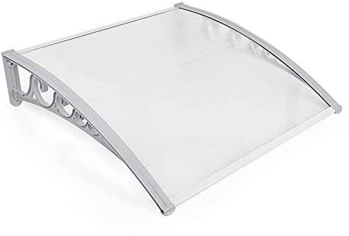 Haustürvordach Fenstermarkise Haustürmarkise Haustürmarkise Aluminiumlegierung lichtdurchlässige Markise (60x100cm)