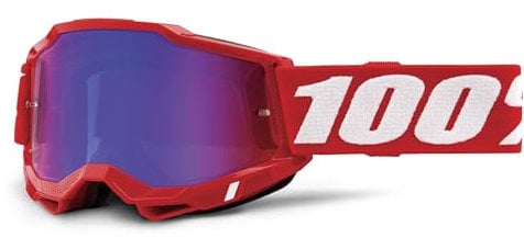 100% Desconocido Brille ACCURI 2 22, Sport, Rot Blau Spiegel (mehrfarbig), Unisex, Erwachsene