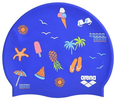 Arena Print 2, Cuffia Piatta Unisex Adulto, Beach Vibes, NS