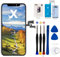 EFaith Ersatzbildschirm für iPhone X LCD Display 5,8 Full HD Touchscreen Digitizer Assembly mit komplettem Reparaturset + Displayschutz + wasserdichter Kleber mit Modell: A1865, A1901, A1902