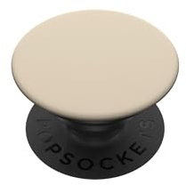 Beige, Creme, Kaffeefarbe PopSockets Klebender PopGrip