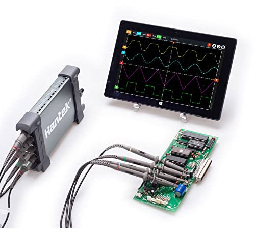 YuqiaoTime Hantek 6074BC 6074BD 6074BE 4 Channels Digital Storage Oscilloscopes 70MHz Bandwidths Automotive Portable PC USB Oscilloscope (Hantek6074BE)