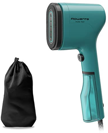 Rowenta DR2024 Pure Pop, Ferro da Stiro Verticale Portatile a Vapore, Utile per Stirare e Igienizzare i Tuoi Capi, con Sistema Reversibile, Riscaldamento Rapido, Potenza 1300W, Colore Verde 1