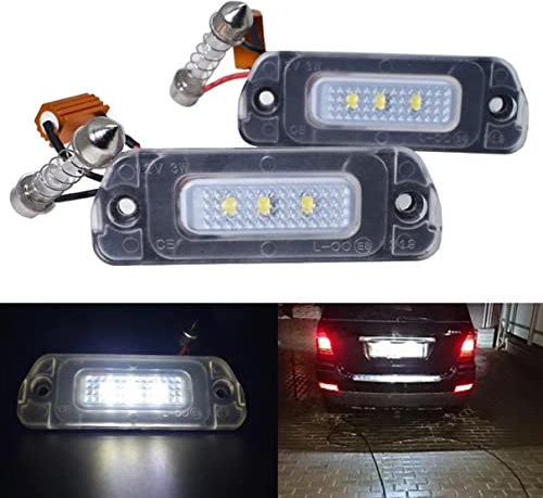 2 Stück Auto Kennzeichenbeleuchtung Kein Fehler für M-B/enz W163 W164 X164 W251 V251 ML 280 320 420 GL 350 500 550 A/MG