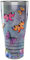 Tervis Traveler Traveler Vaso aislado de triple pared con diseño de mariposas y jardín, mantiene las bebidas frías y calientes, 30 onzas, acero inoxidable