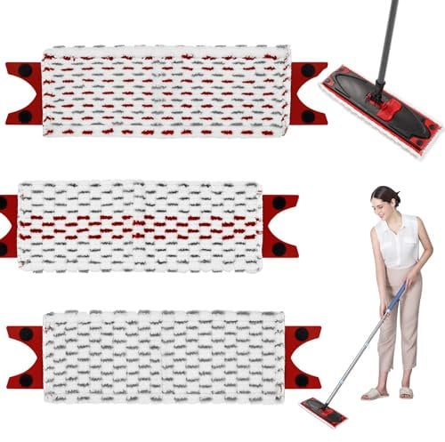 3 Piezas Recambios de Fregona Microfibra para Vileda, Mopas de Limpieza Suelos para Vileda Ultramax/UltraMax Plus/Easy Wring UltraMax, Paño de Repuesto para Fregar Suelos
