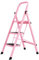 FLYIFE Tritthocker, Dreistufige Leiter, Vierstufige Leiter, Trittleiter Für Mädchenschlafzimmer, Haushaltsmetallleiter, Sicherheits-Trittleiter, Trittleiter/Pink