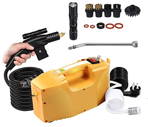 ZYJIX Macchina per La Pulizia Ad Alta Pressione - Pulitore A Vapore Professionale da 3000 W per La Cucina Domestica, Generatore di Vapore Portatile Ideale per La Pulizia Profonda