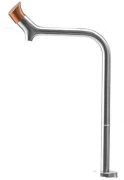 Direkter Trinkwasserhahn, Küchenspüle-Wasserhahn, drehbar, 304 SUS-Material, Ventileinsatz vorne, hochwertiger Spültisch-Wasserhahn (Color : Rose gold handle)