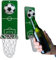 Décapsuleur de mural en métal avec motif ballon de football - Accessoire de rangement pour la maison, la cuisine, les canettes - Cadeau d'anniversaire pour homme, réfrigérateur,
