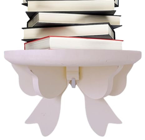 Vbnuyhim Schwebende Wandregale | Bowknot Kinderzimmer Lagerregal - Platzsparendes für Spielzeug, Wecker, dekoratives Lagerregal für Bücher, Schreibwaren