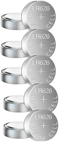 Simpletek - 10x Batteria 1.5V LR626 SR66 LR626 SG4 377 | Pila A Bottone per Calcolatrici, Orologi e piccoli elettrodomestici (Confezione da 10 batterie)