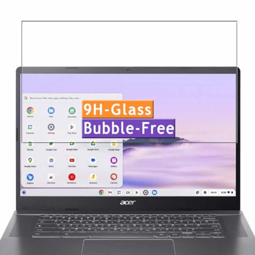 Vaxson Protector de Pantalla de Cristal Templado, compatible con Acer Chromebook Plus 515 CB515-2H CB515-2HT 15.6 Laptop [solo área activa] 9H Película Protectora Film Guard
