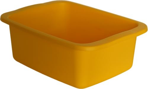 START Macchiavelli Becken rechteckig gelb Schüssel aus Kunststoff Fassungsvermögen 10 l Mehrzweckwanne Maße 42 x 31 x 15,5 cm