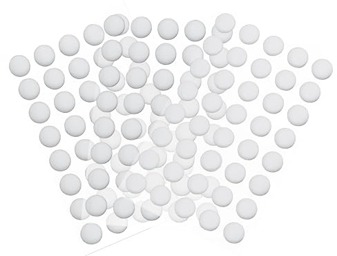 KIBU WAIZOWL Lot de 160 patins à pois pour souris – 6,6 mm x 0,8 mm PTFE/UPE Patins de glisse pour souris de jeu, Shiro Karahuto Washi Options pour la vitesse, le silence et le contrôle (Shiro)