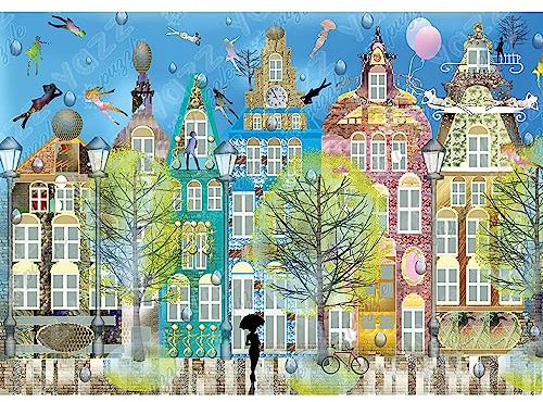 Pussel 1 000 bitar: Belgisk stad