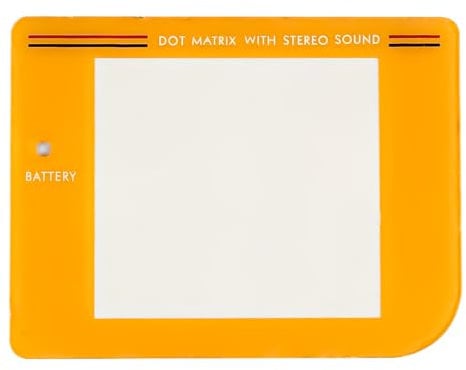 ANCLLO GB Game Console Display Plastic Panel GB Screen Mirror for Game Boy Classic Display Replacement Protective Screen Lens