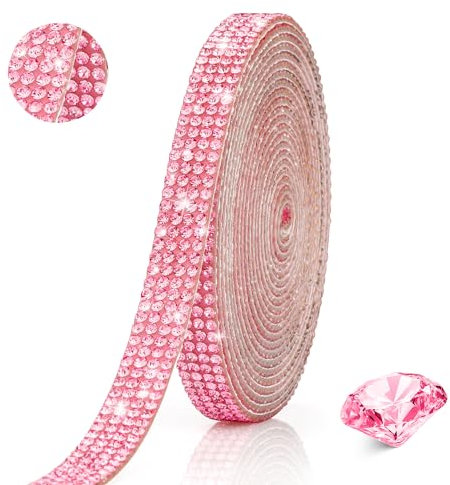 Strass Autocollant et à Coller - Ruban Paillette, Bande Décorative, Thermocollant - 1 Pièce